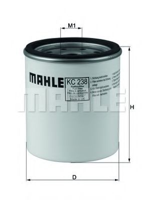 MAHLE ORIGINAL KC238D Топливный фильтр MAHLE ORIGINAL 