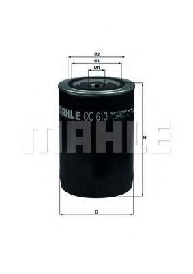 MAHLE ORIGINAL OC613 Масляный фильтр MAHLE ORIGINAL для FIAT