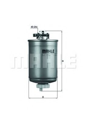 MAHLE ORIGINAL KL77 Топливный фильтр MAHLE ORIGINAL для SEAT