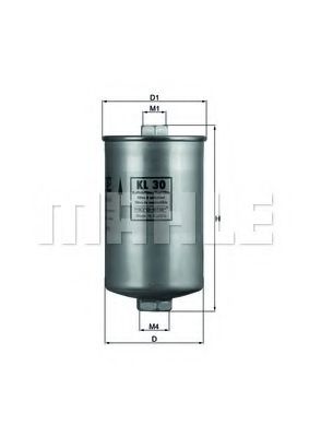 MAHLE ORIGINAL KL30 Топливный фильтр для UAZ