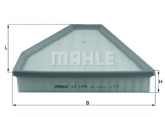 MAHLE ORIGINAL LX1478 Воздушный фильтр MAHLE ORIGINAL 