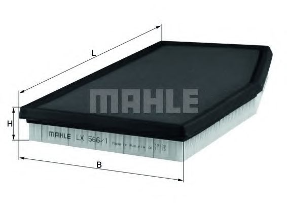 MAHLE ORIGINAL LX5661 Воздушный фильтр для PORSCHE BOXSTER