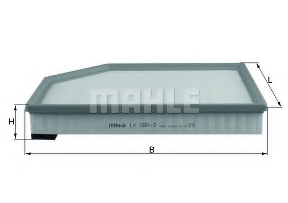 MAHLE ORIGINAL LX15912 Воздушный фильтр для VOLVO