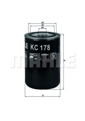MAHLE ORIGINAL KC178 Топливный фильтр MAHLE ORIGINAL 