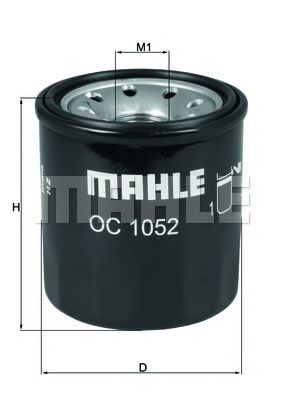 MAHLE ORIGINAL OC1052 Масляный фильтр MAHLE ORIGINAL для NISSAN