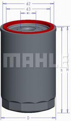 MAHLE ORIGINAL OC608 Масляный фильтр MAHLE ORIGINAL 