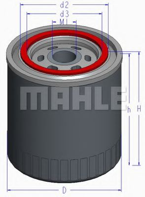 MAHLE ORIGINAL OC578 Масляный фильтр MAHLE ORIGINAL 