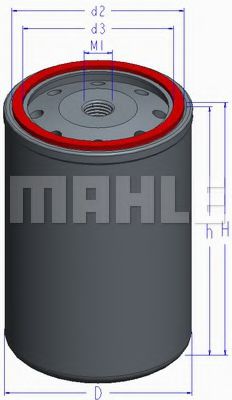 MAHLE ORIGINAL KC202 Топливный фильтр MAHLE ORIGINAL 