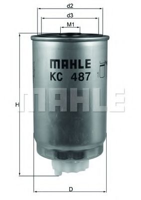 MAHLE ORIGINAL KC487 Топливный фильтр для JEEP