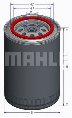MAHLE ORIGINAL OC527 Масляный фильтр MAHLE ORIGINAL 