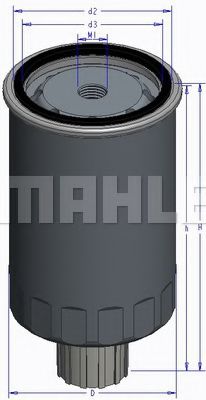 MAHLE ORIGINAL KC228 Топливный фильтр MAHLE ORIGINAL 