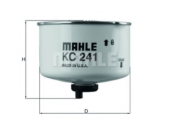 MAHLE ORIGINAL KC241D Топливный фильтр MAHLE ORIGINAL 