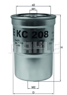 MAHLE ORIGINAL KC208 Топливный фильтр MAHLE ORIGINAL 