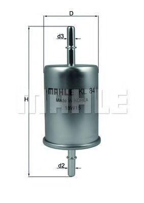 MAHLE ORIGINAL KL84 Топливный фильтр для LADA GRANTA