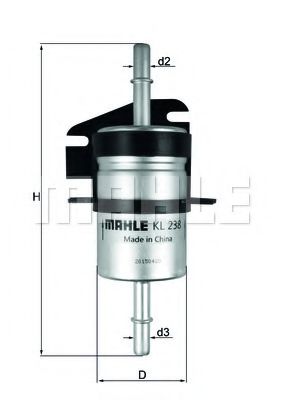 MAHLE ORIGINAL KL238 Топливный фильтр для FIAT ALBEA