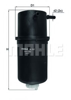 MAHLE ORIGINAL KL787 Топливный фильтр для VOLKSWAGEN AMAROK