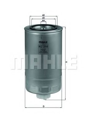 MAHLE ORIGINAL KC214 Топливный фильтр для IVECO EUROFIRE