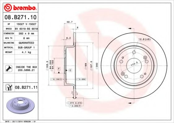 BRECO BS6019 Тормозные диски BRECO для HONDA