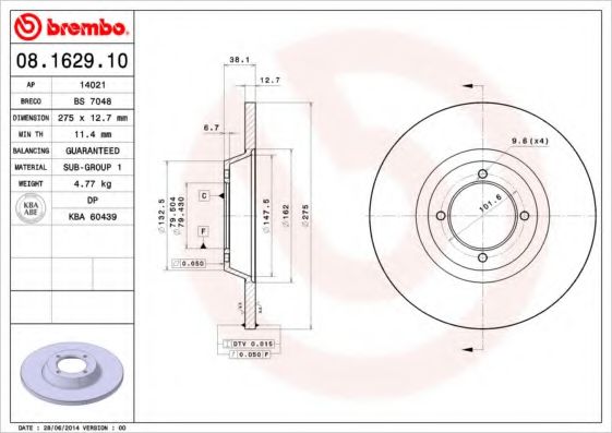 BRECO BS7048 Тормозные диски BRECO 