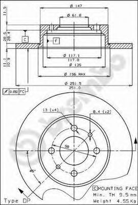 BRECO BS7210 Тормозные диски BRECO 