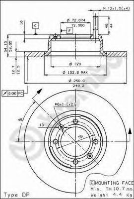 BRECO BS7228 Тормозные диски BRECO 