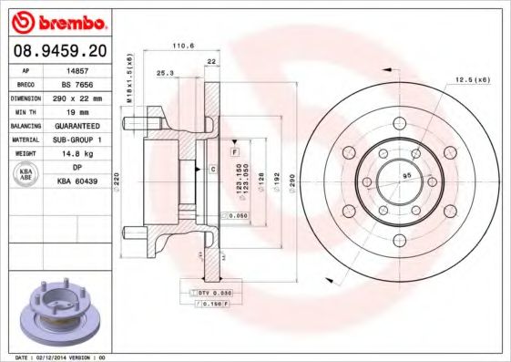 BRECO BS7656 Тормозные диски для IVECO