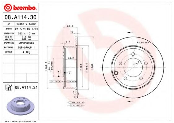 BRECO BS7774 Тормозные диски BRECO для CHRYSLER