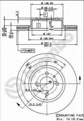 BRECO BS7917 Тормозные диски BRECO для ALFA ROMEO