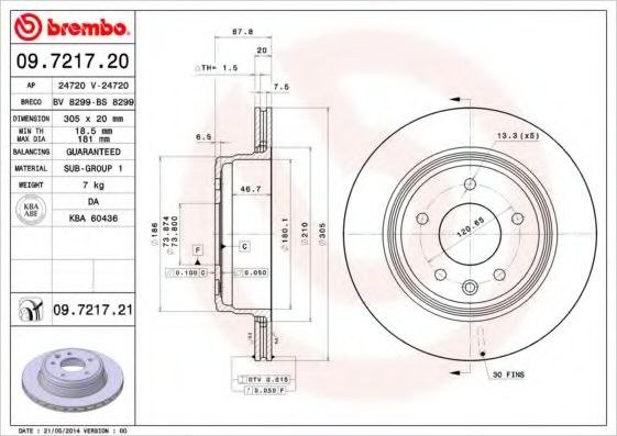 BRECO BS8299 Тормозные диски для JAGUAR