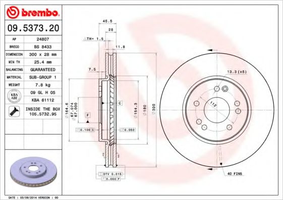 BRECO BS8433 Тормозные диски BRECO для MERCEDES-BENZ