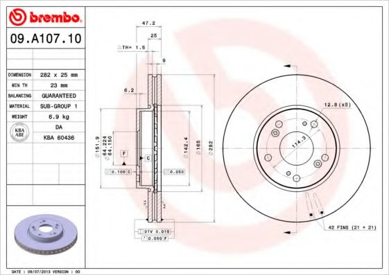 BRECO BS8670 Тормозные диски BRECO для HONDA