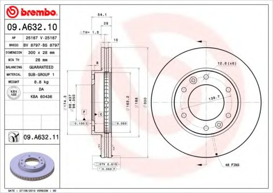 BRECO BS8797 Тормозные диски BRECO для KIA