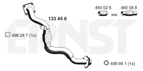 ERNST 133456 Труба выхлопного газа ERNST 133456 Труба выхлопного газа