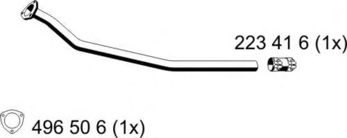 ERNST 243452 Труба выхлопного газа 