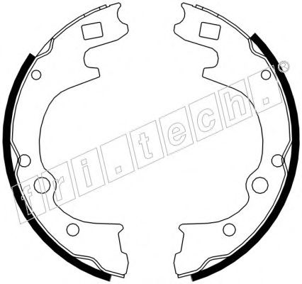fri.tech. 1049155 Ремкомплект барабанных колодок для KIA K2500