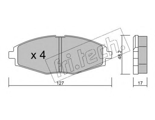 fri.tech. 3020 Тормозные колодки FRI. TECH. для DAEWOO