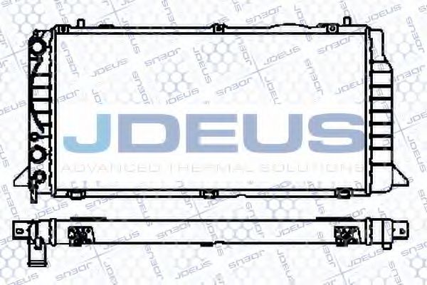 JDEUS 001B09 Радиатор охлаждения двигателя JDEUS для AUDI