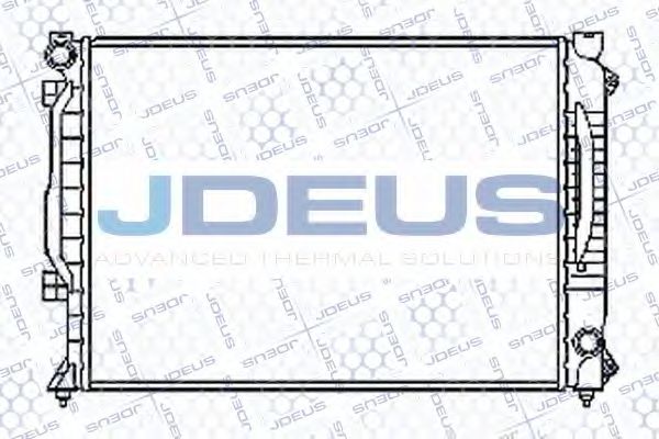 JDEUS 001M16 Радиатор охлаждения двигателя JDEUS 