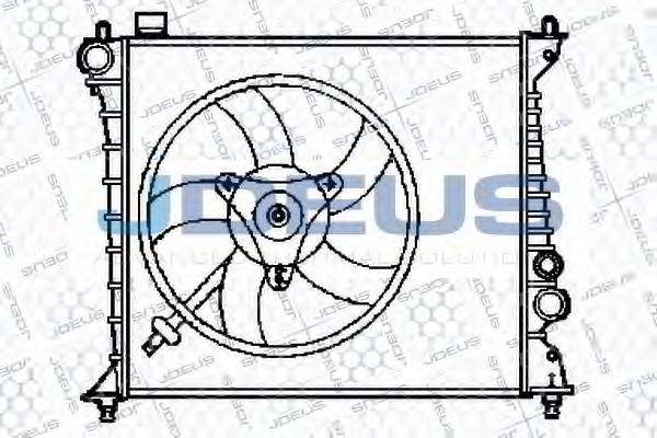 JDEUS 001M19 Радиатор охлаждения двигателя для AUDI A2