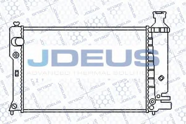 JDEUS 021E22 Радиатор охлаждения двигателя JDEUS 