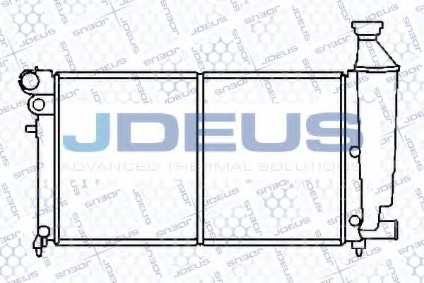 JDEUS 007E31 Радиатор охлаждения двигателя JDEUS для PEUGEOT
