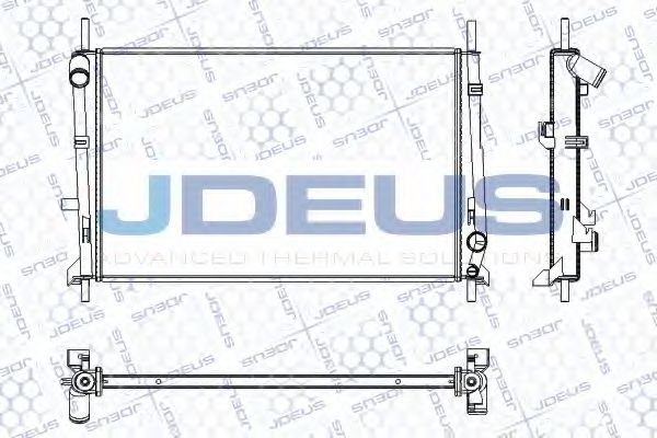 JDEUS RA0120751 Радиатор охлаждения двигателя JDEUS для FORD