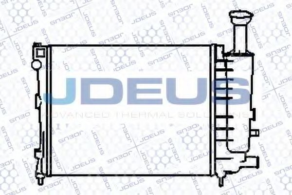JDEUS 007V11 Радиатор охлаждения двигателя JDEUS 