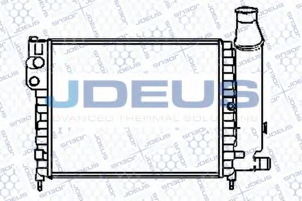 JDEUS 007V16 Радиатор охлаждения двигателя JDEUS 