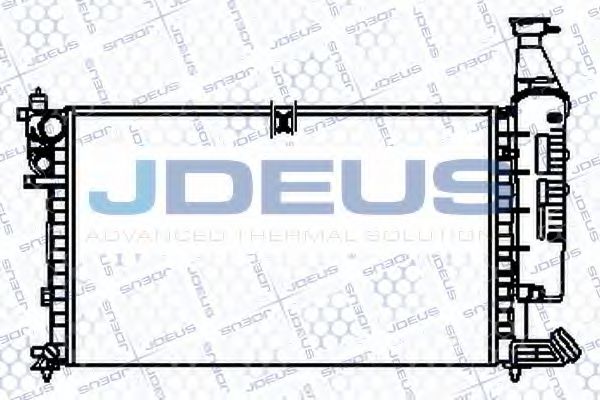 JDEUS 007V35 Радиатор охлаждения двигателя JDEUS для PEUGEOT