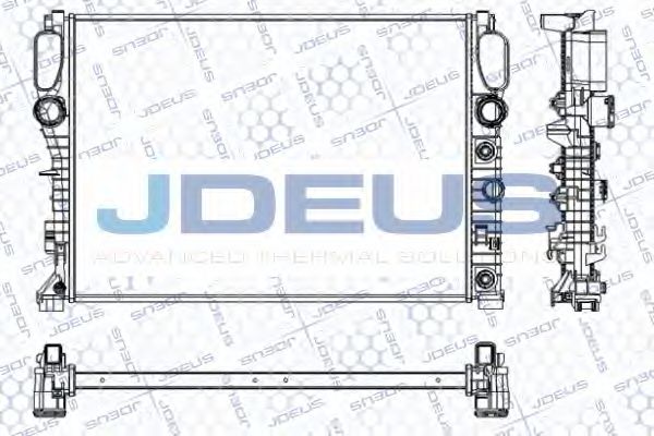 JDEUS RA0170730 Радиатор охлаждения двигателя для MERCEDES-BENZ SLR
