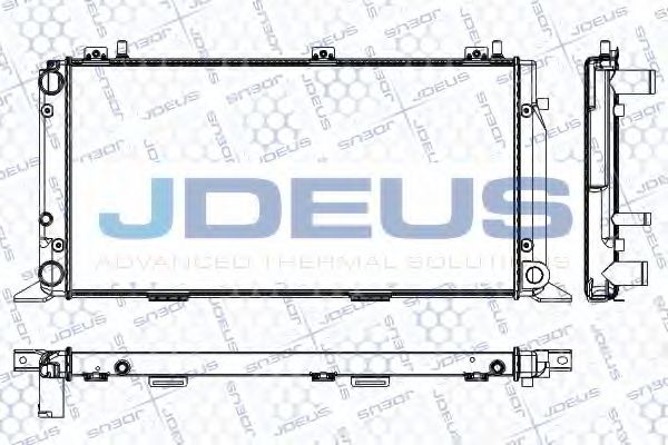 JDEUS RA0010021 Радиатор охлаждения двигателя JDEUS для AUDI