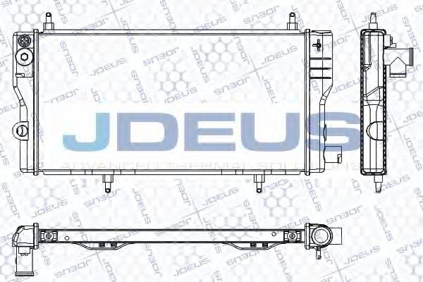 JDEUS RA0070021 Радиатор охлаждения двигателя для CITROËN C15
