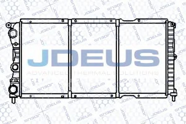 JDEUS 011V34 Радиатор охлаждения двигателя JDEUS для FIAT