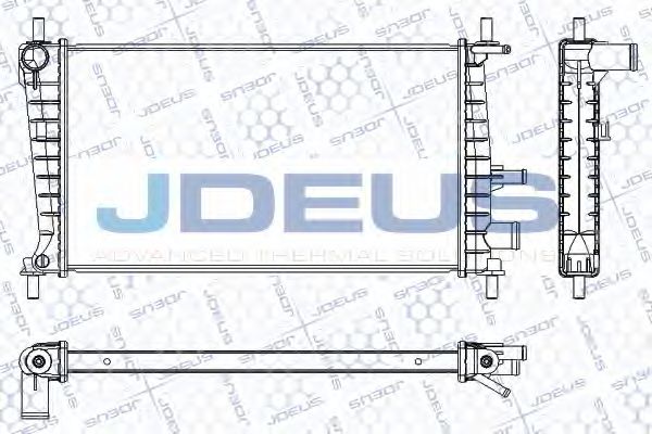 JDEUS RA0120941 Радиатор охлаждения двигателя JDEUS для MAZDA